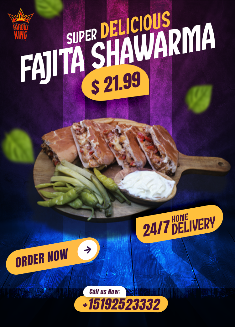 Fajita Shawarma Fastfood Farouj King2