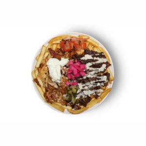Mix shawarma bowl fries